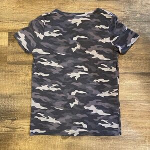 Pink Victoria's Secret Camo Sleep Shirt Women' Size M Gray V-Neck EUC